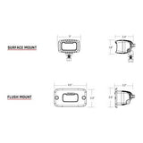 SR-M Series PRO Flush Mount Backup Light Kit | Rigid Industries