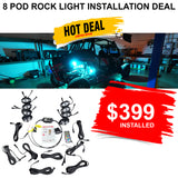 Install UTV 8-Pod Rock Light kit (Bluetooth App Controls)