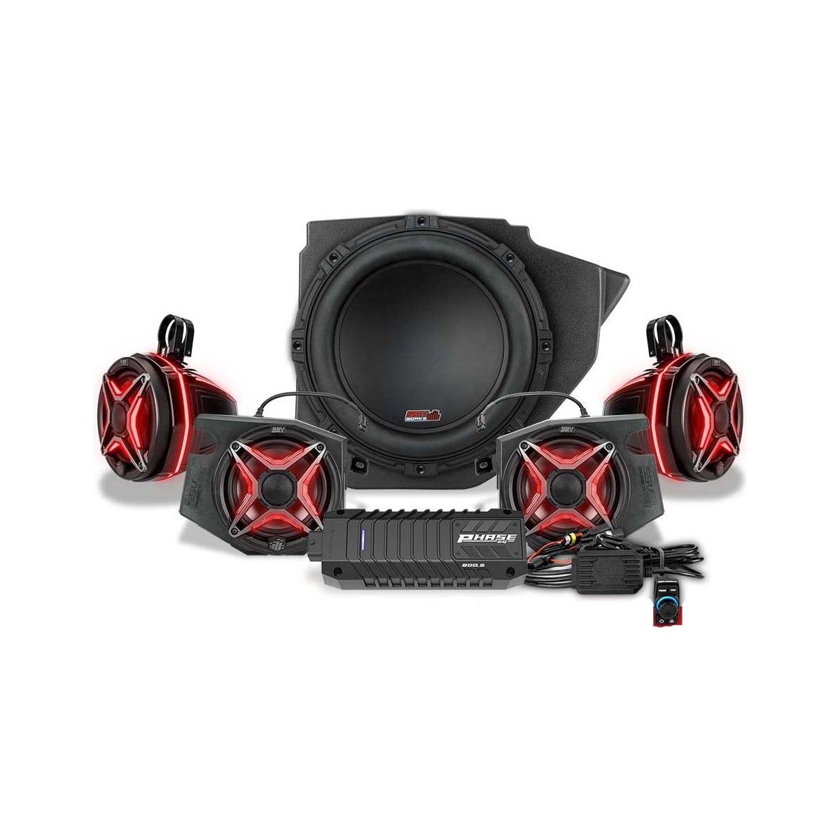 Polaris RZR Ride Command Lighted 5-Speaker System | SSV Works