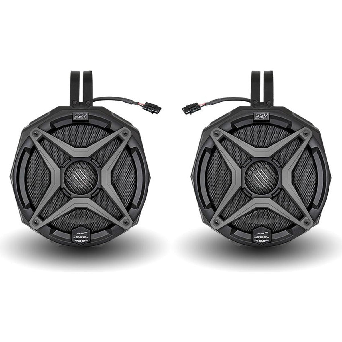 Polaris RZR Pro / Turbo R Ride Command 6.5" Cage Mount Plug-&-Play Speaker Pods | SSV Works