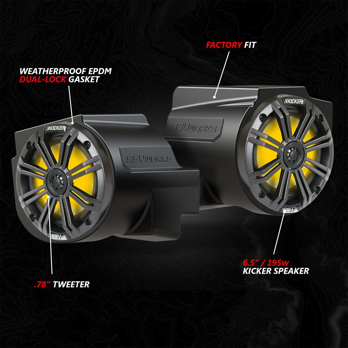 Polaris RZR Pro Series Phase-6 K-Spec 5-Speaker 1400watt System with JVC | SSV Works