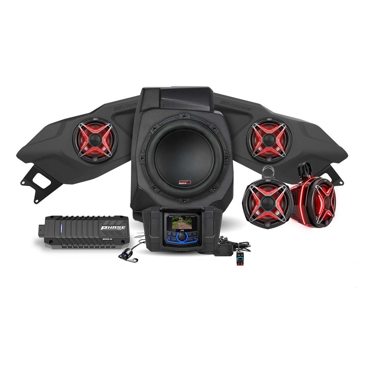 Polaris RZR Pro / Turbo R Lighted 5-Speaker System with Head Unit | SSV Works