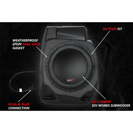 Polaris RZR Pro / Turbo R Ride Command Lighted 3-Speaker System | SSV Works