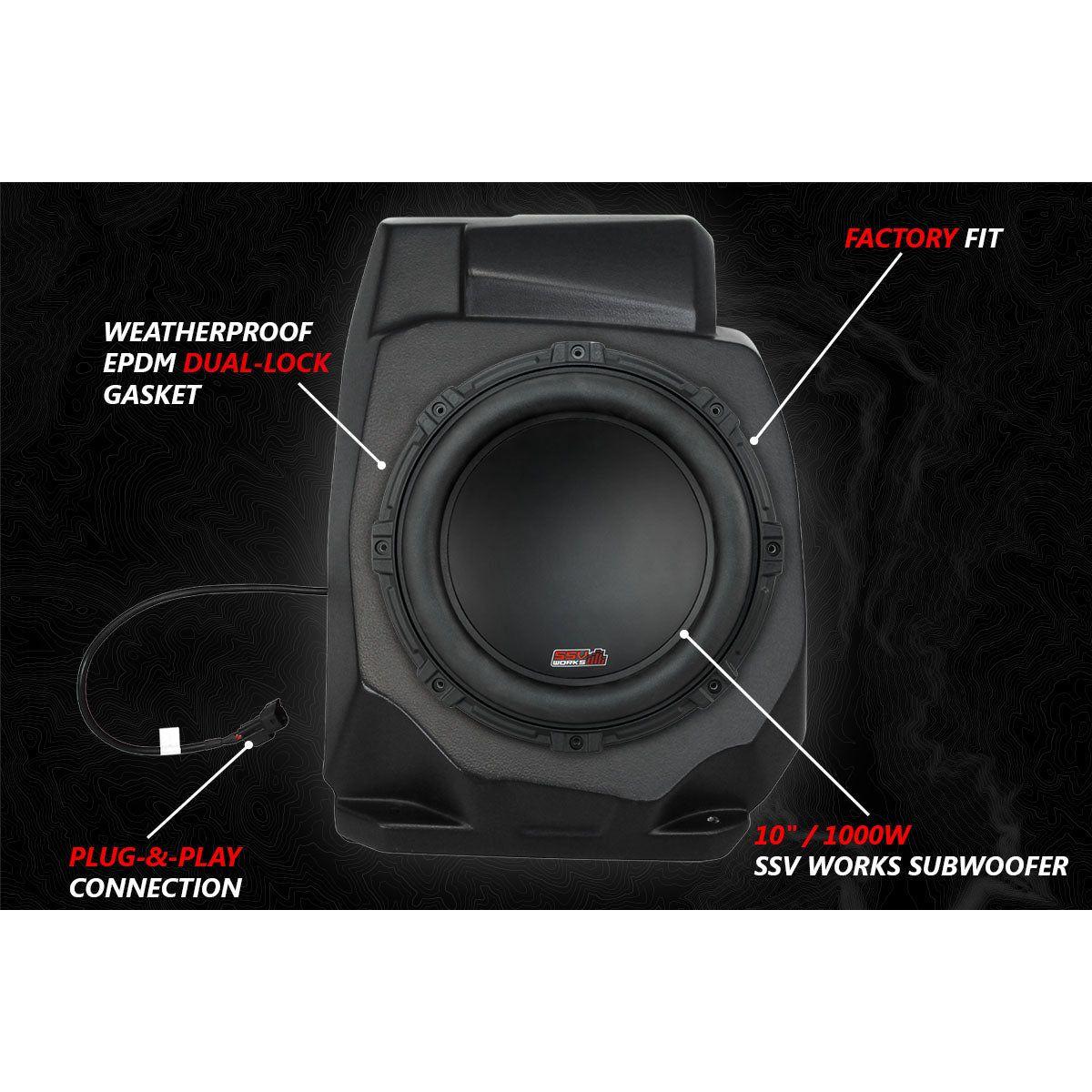 Polaris RZR Pro / Turbo R Lighted 3-Speaker System with Head Unit | SSV Works