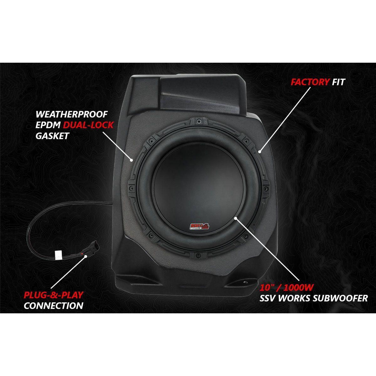 Polaris RZR Pro / Turbo R 5-Speaker Audio System with Head Unit | SSV Works