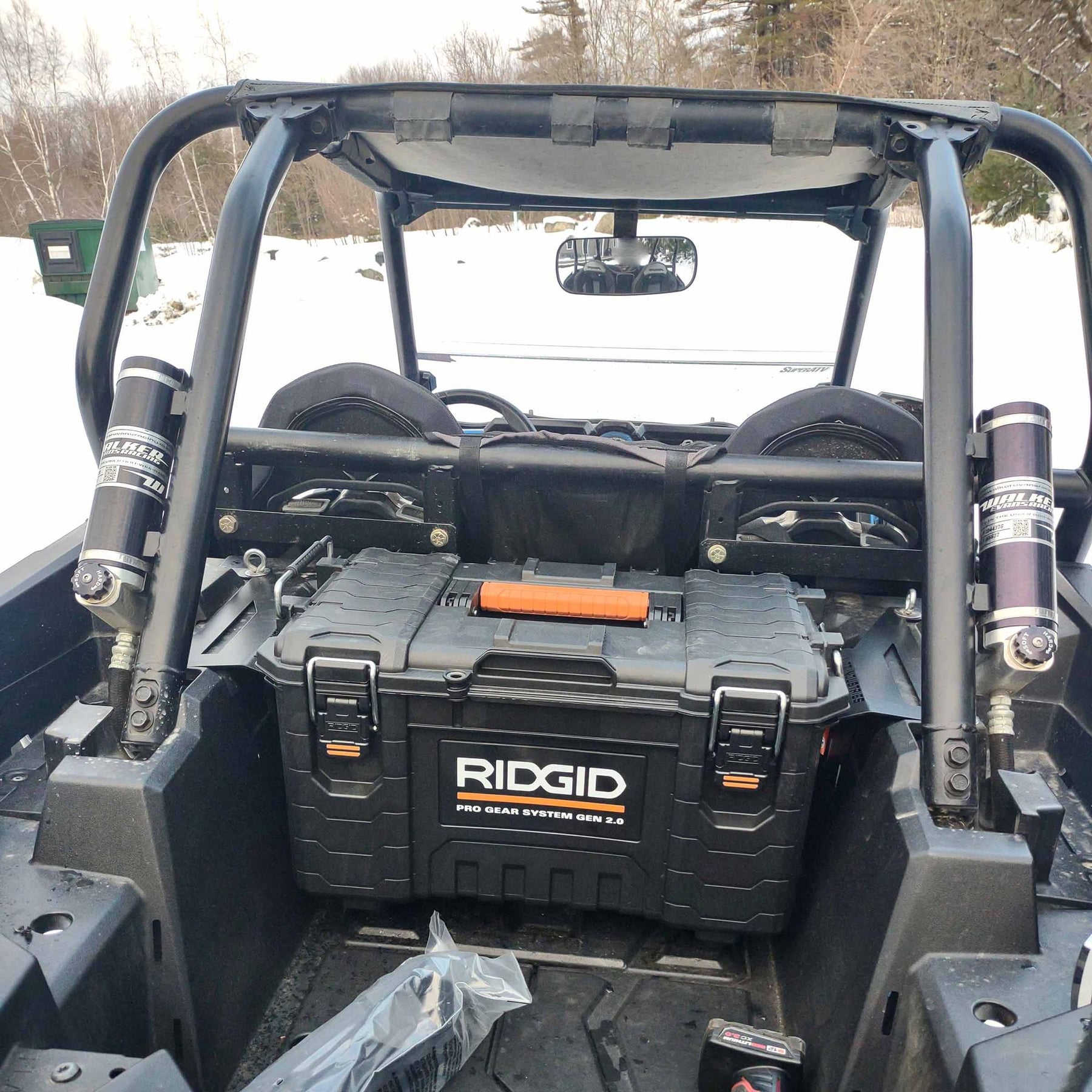 Polaris RZR XP 1000 / Turbo / Turbo S Heavy Duty Ridgid Toolbox Mount