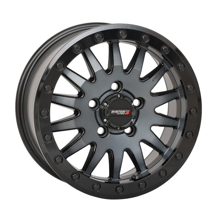 SB-8 Beadlock Wheel (Matte Brushed Grey) | System 3 Off-Road