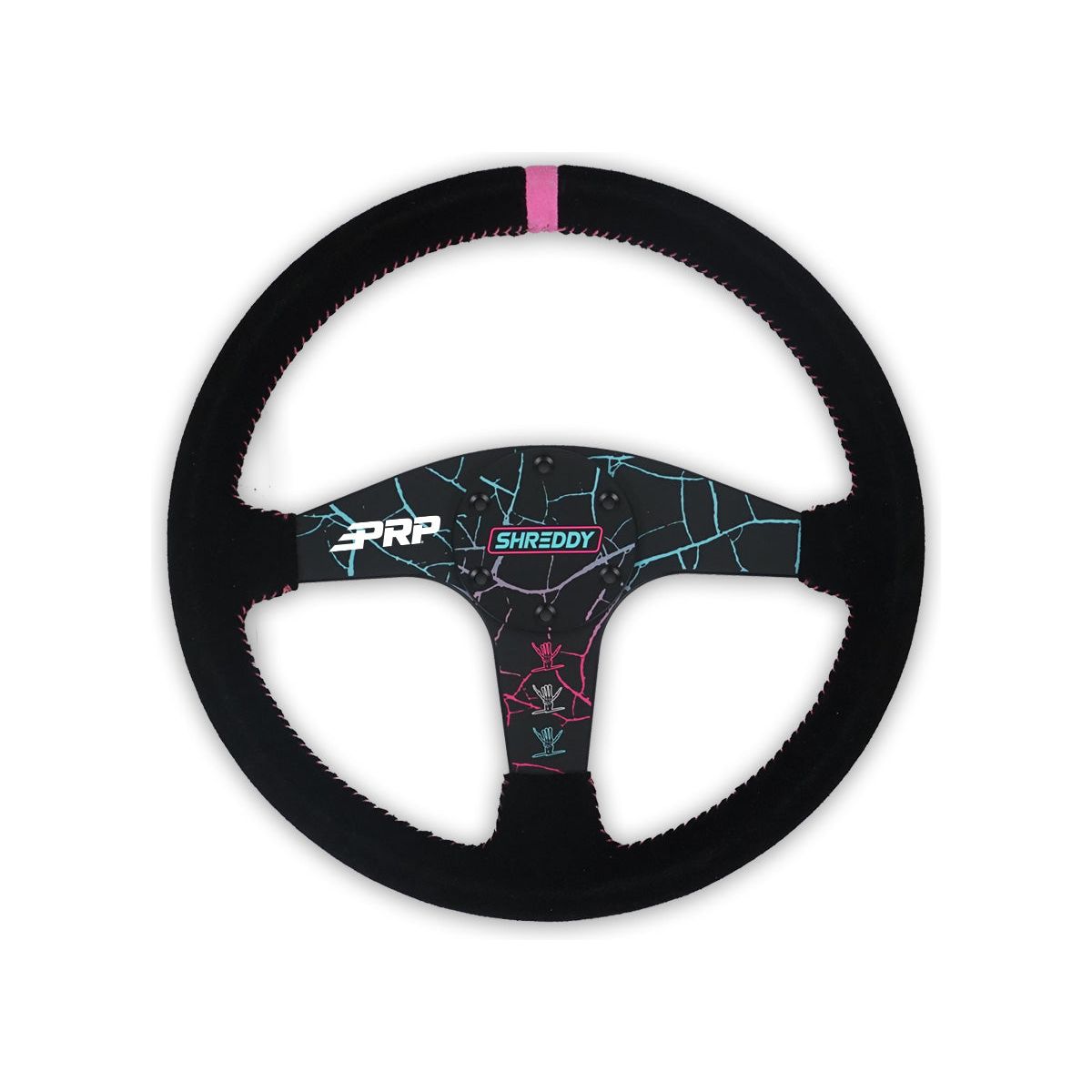 Shreddy Cracked Flat Steering Wheel | PRP