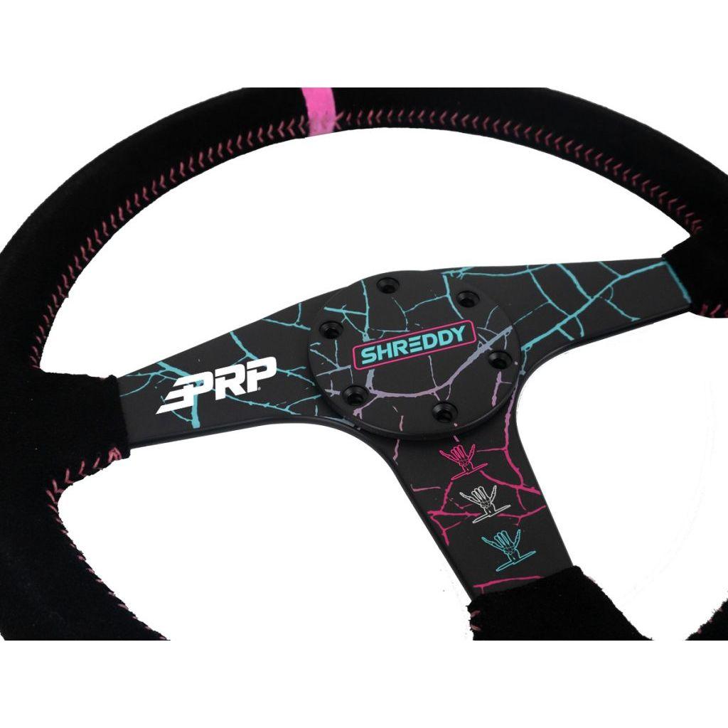 Shreddy Cracked Flat Steering Wheel | PRP