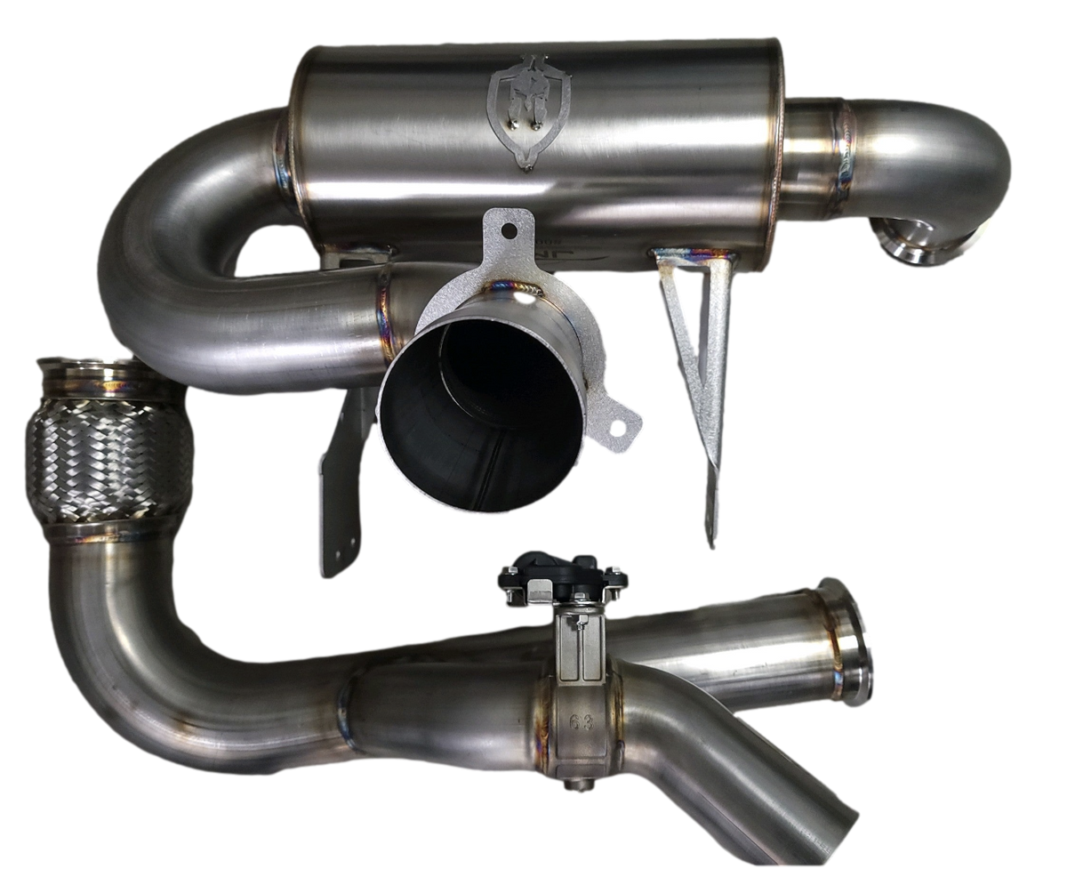 Can Am X3 Reaper Valved Exhaust Resonated