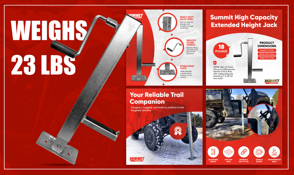 Summit High Capacity Extended Height Jack