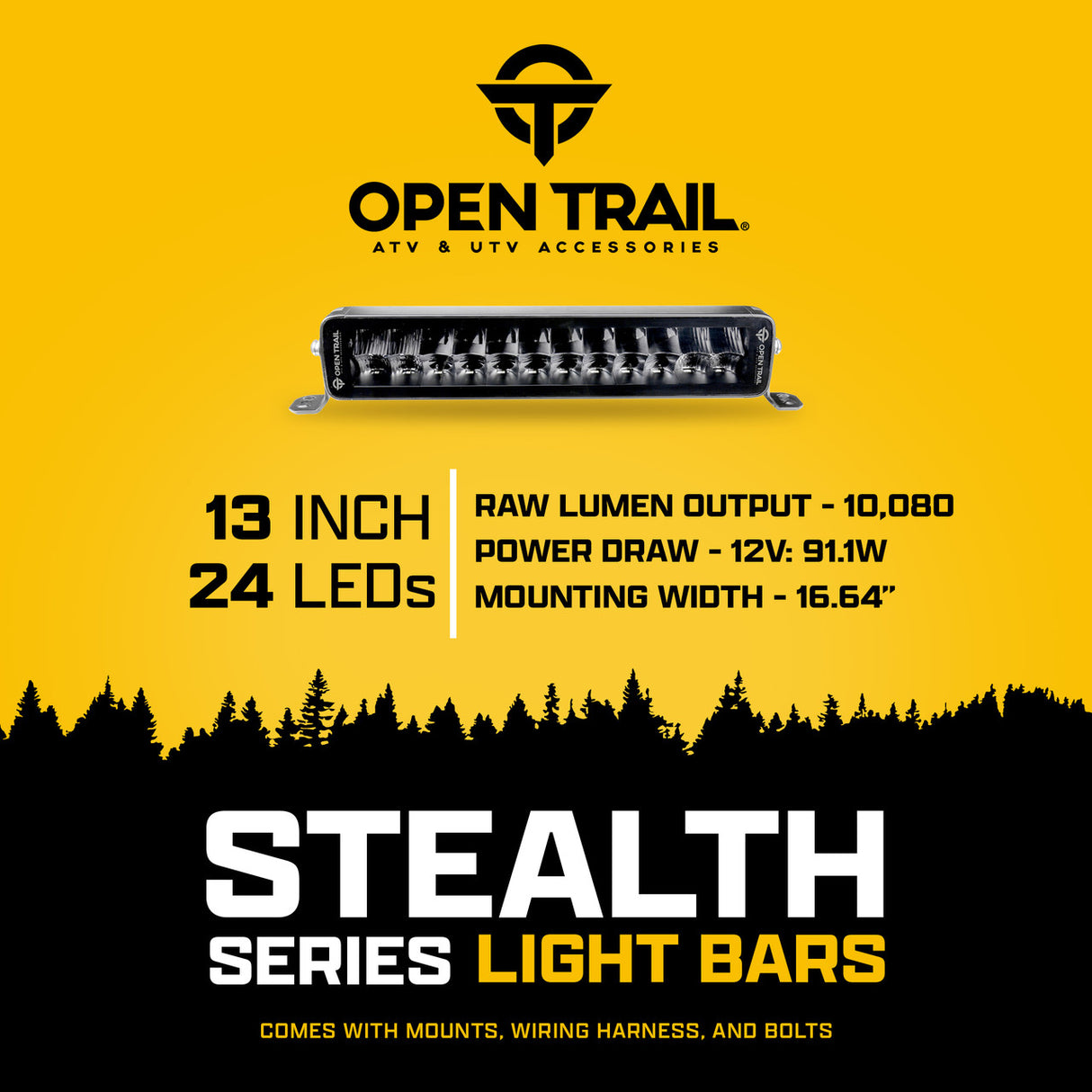 Open Trail STEALTH LED LIGHT BARS