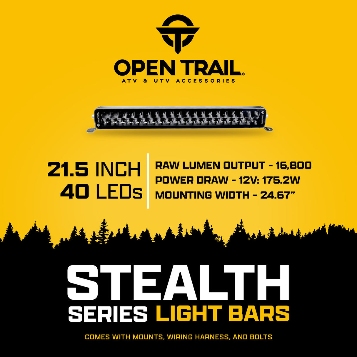 Open Trail STEALTH LED LIGHT BARS