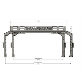 Polaris Ranger XD 1500 / Xpedition Adjustable Cargo Rack | Thumper Fab