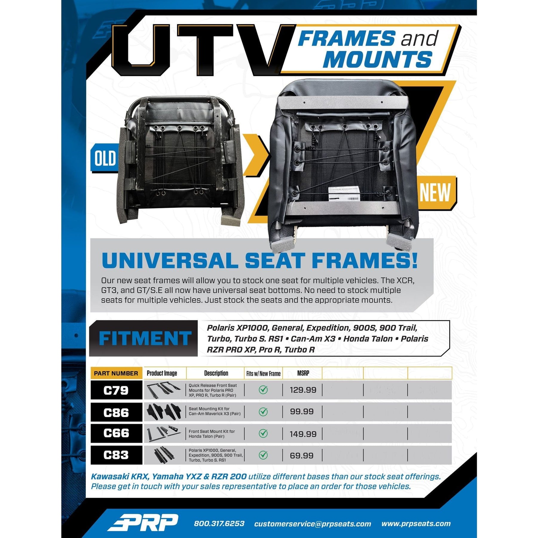 XCR UTV Suspension Seat | PRP