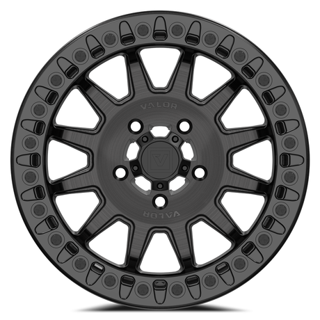 V09 Beadlock Wheel (Brushed Charcoal) | Valor Offroad