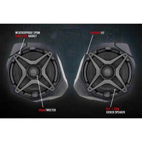 Can Am X3 6.5" Front Kick Speaker Pods | SSV Works