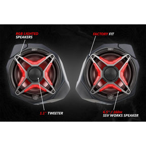 Can Am X3 6.5" Front Kick Speaker Pods | SSV Works