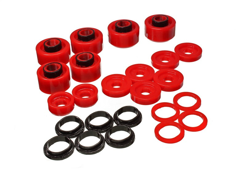 Energy Suspension Hyper-Flex Red Body Mount Set for 2004-2007 Ford F-250 and F-350 2WD/4WD