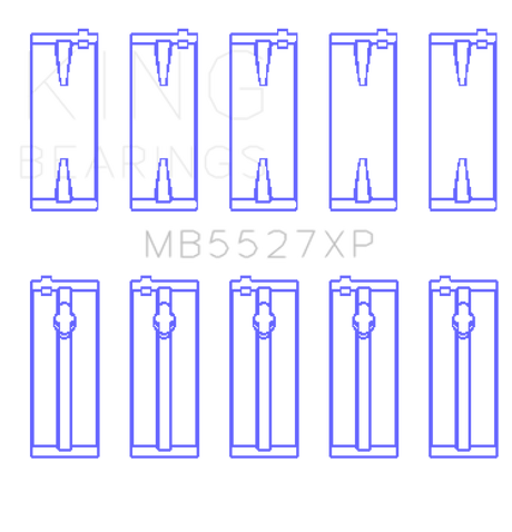 King Engine Bearings Toyota 4AGE/4AGZE 16V 1.6L (Size STDX) Performance Main Bearing Set