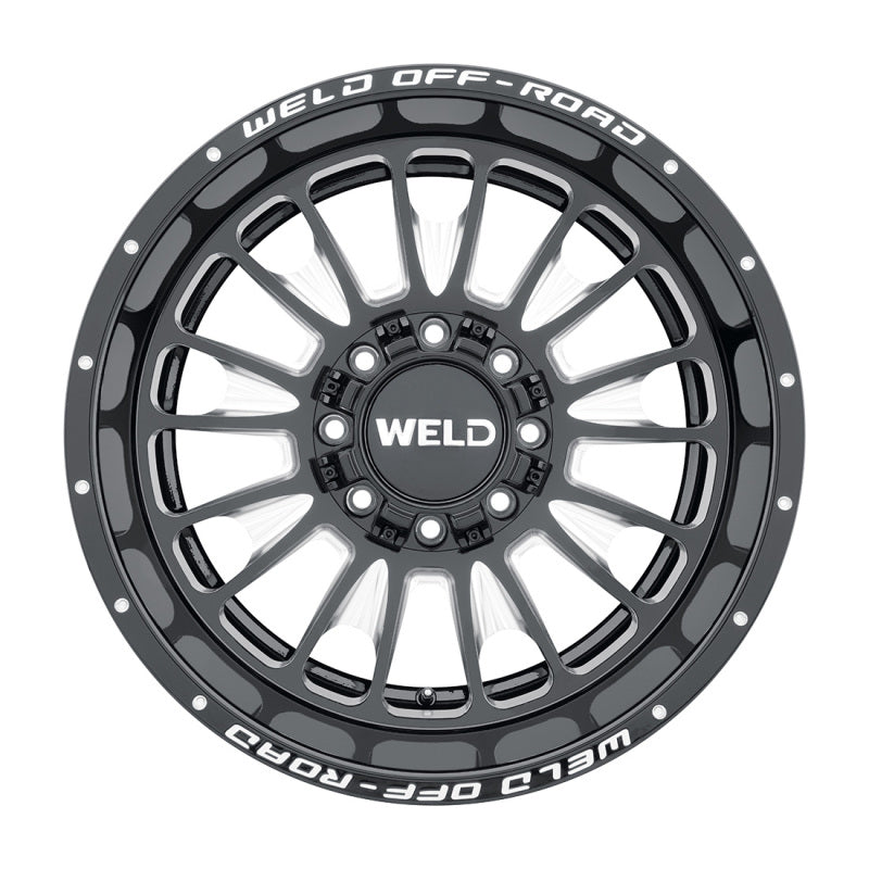 Weld Off-Road W121 20x10 Scorch Gloss Black Off-Road Wheel with 6x135 and 6x139.7 Bolt Patterns