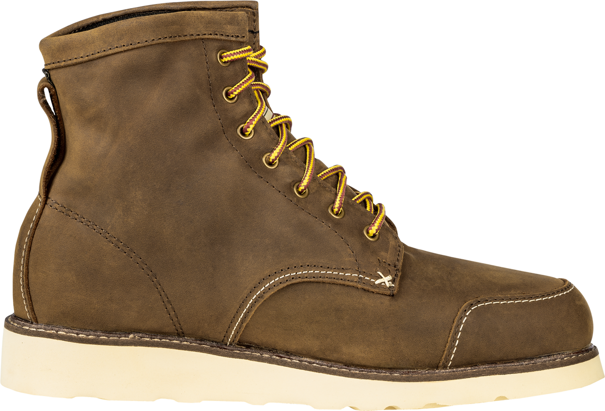 Highway 21 Journeyman Work Boots Brown Size 6 with Waterproof and Impact Protection