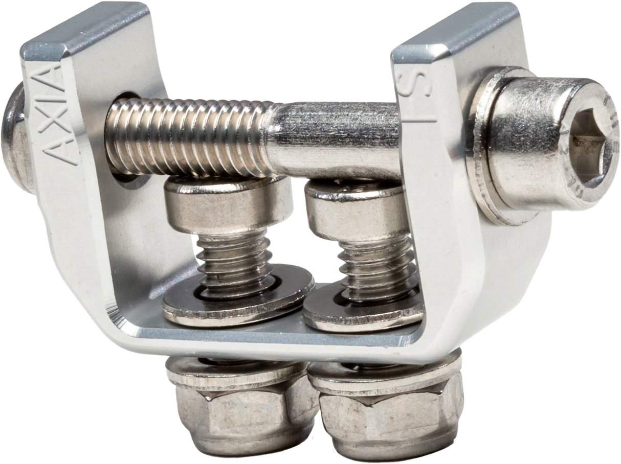 AXIA MODCLFS-C Flat Surface Mounting Clamp in Chrome for ATV/UTV Roll Cages