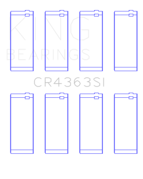 King Engine Bearings GM 134 DOHC Ecotec 2.2L Connecting Rod Bearings - Set of 8