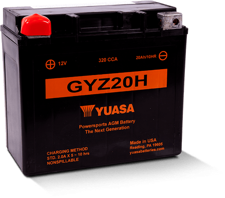 Yuasa GYZ20H High Performance Maintenance Free AGM 12-Volt Battery