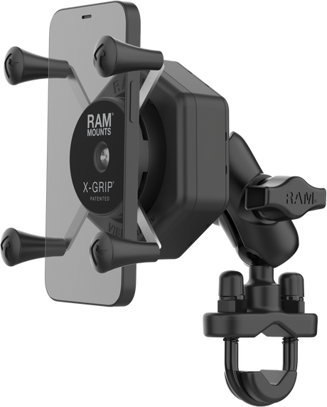 RAM X Grip Vibe Safe Phone Mount with U Bolt Base for 2007-2018 Ford Super Duty Trucks and more