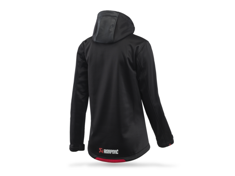 Akrapovic Women's Corpo Softshell Jacket in Black – Size M