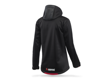 Akrapovic Womens Corpo Softshell Jacket in Black – Size Small