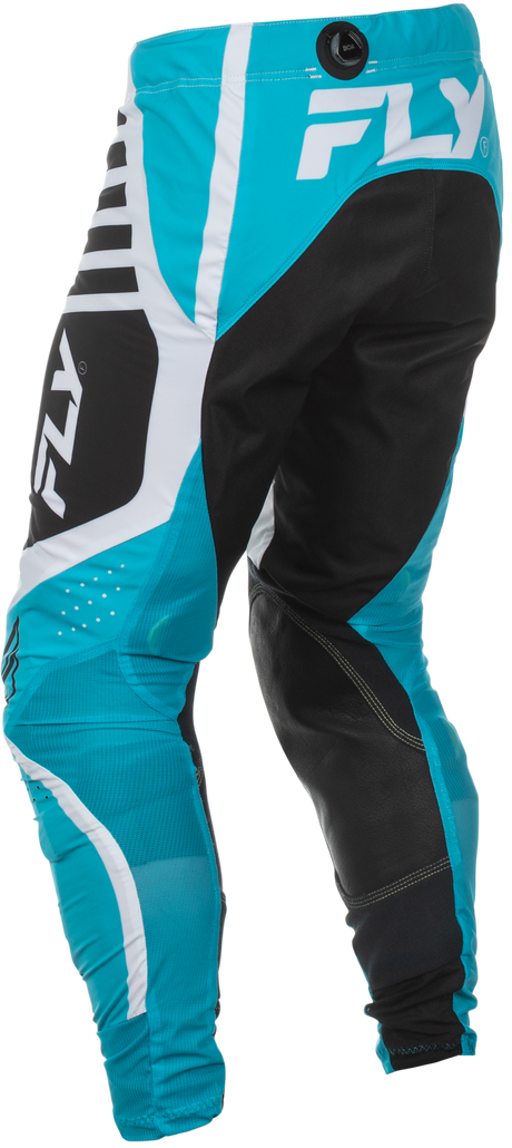 Fly Racing Lite Pants Blue/White/Black Size 28 – Lightweight Motorcycle Riding Pants with Mesh Panels and BOA® Fit System for Men and Women