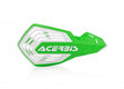 Acerbis X-Force Handguard - Green/White for Off-Road Motorcycles and Dirt Bikes