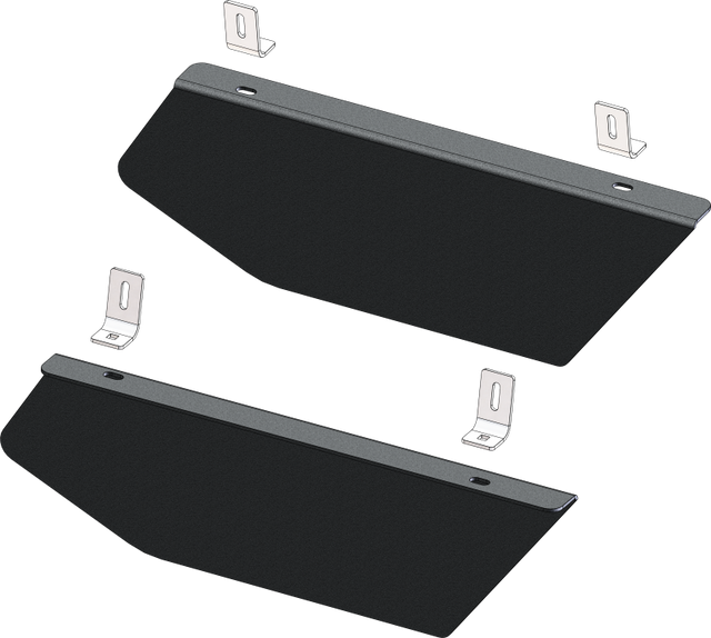 KFI 20+ Honda Talon1000-4 Rear Lower Door Panel Kit Black