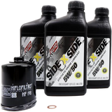 Klotz Sidexside Oil Change Kit 5W50 with Oil Filter for Polaris RZR 900, XP 1000 and EPS Models