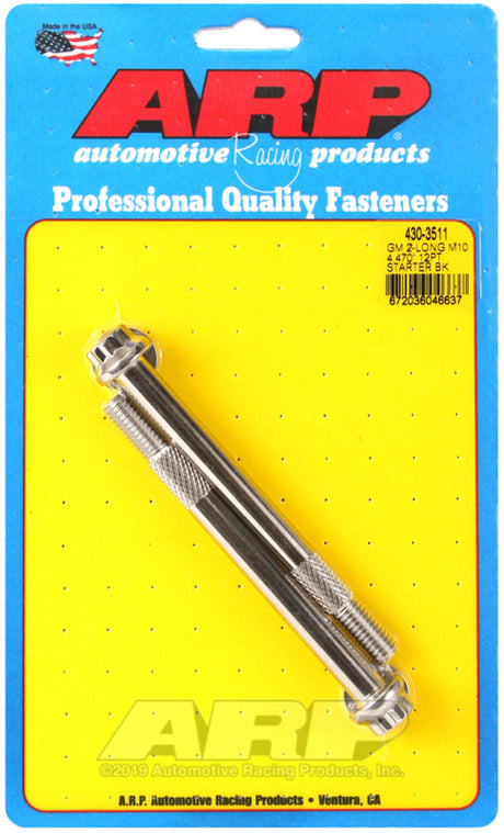 ARP GM M10 x 4.47 Inch Stainless Steel Starter Bolt Kit - Vehicle Fitment for GM Vehicles
