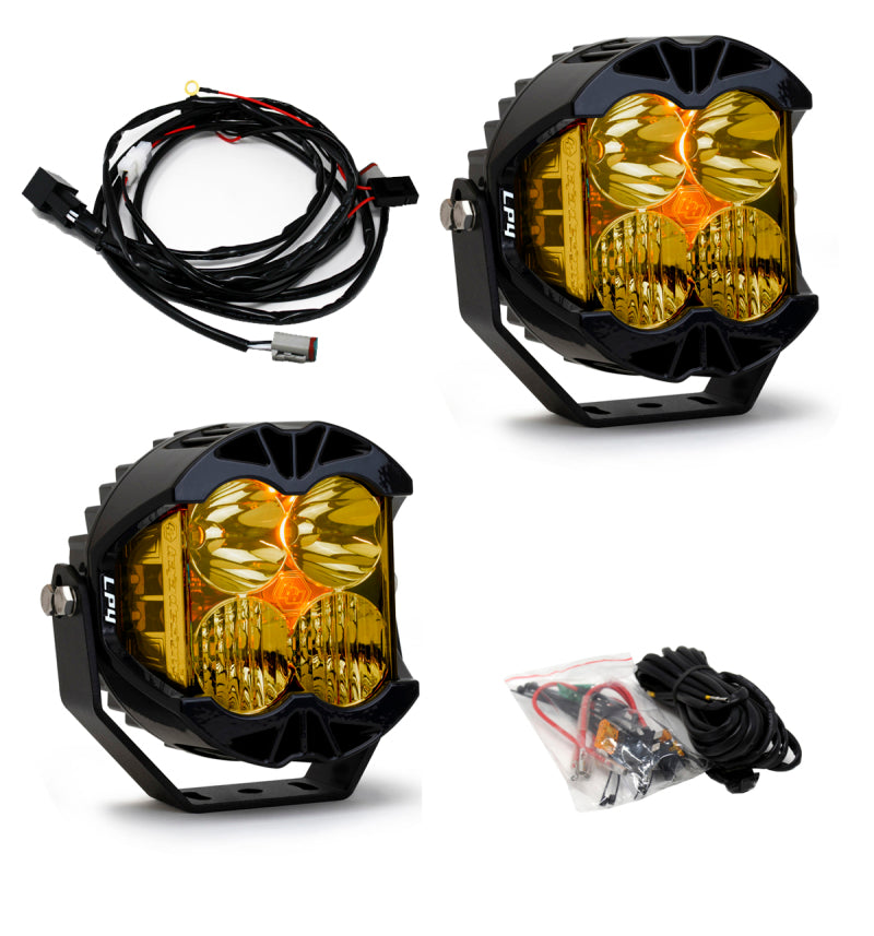 Baja Designs LP4 Pro Driving/Combo LED Pair in Amber - Part #297813