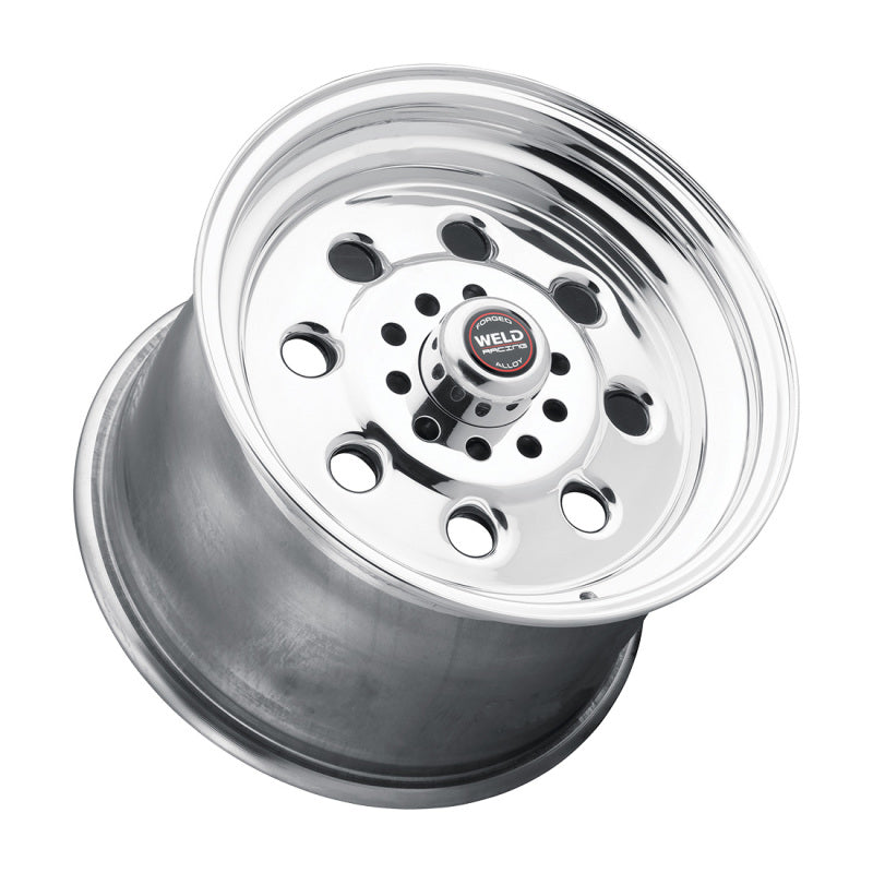 Weld Draglite 15x8 Inch Polished Forged Steel Wheel with 5x4.5/4.75 Bolt Pattern and 5.5 Inch Backspace