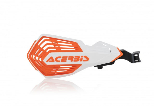 Acerbis K-Future Handguard for GasGas 2021-2023, Husqvarna 2014-2023, KTM 2014-2023, Sherco 2018-2023 - White/Orange