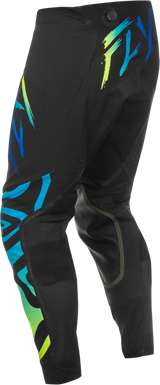 Fly Racing Evolution DST Zen Pants Black/Blue/Hi Vis Size 34 for Motocross and Off-Road Vehicles
