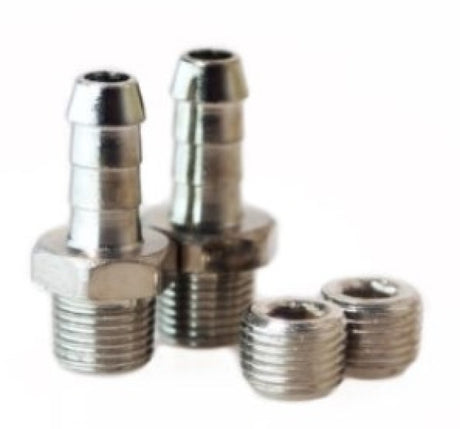 Turbosmart WG50/60 1/8NPT to 6mm Hose Tail Fitting Kit with Plug (Part Number: TS-0502-3009)