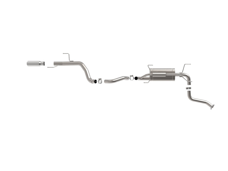 aFe Vulcan Series 2.5 Inch to 3 Inch Stainless Steel Cat-Back Exhaust System with Polished Tip for Toyota 4Runner 2025 L4-2.4L
