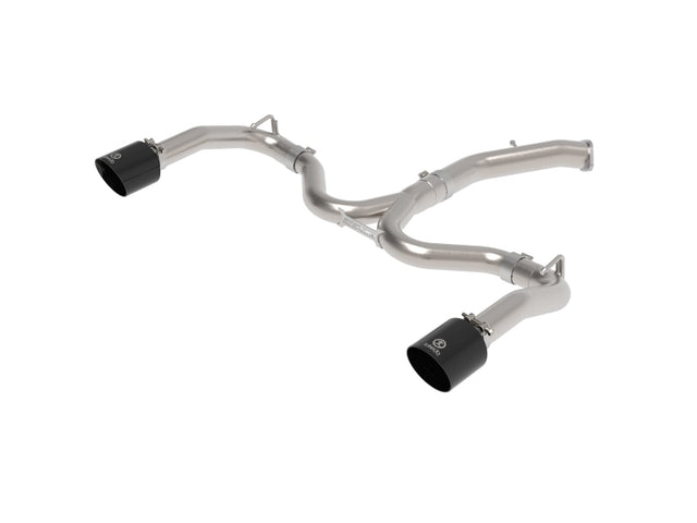 aFe 20-21 Kia Forte GT 1.6L Axle-Back Exhaust System with 3 Inch to 2-1/2 Inch Mandrel-Bent Stainless Steel Tubing and Black Tips
