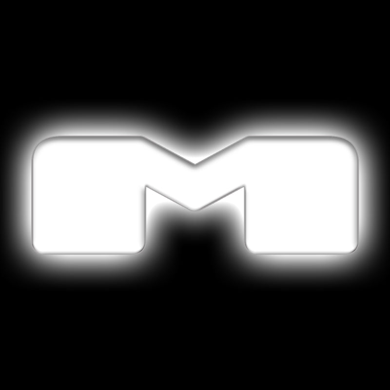ORACLE Lighting Universal Illuminated LED Letter Badges - Matte Wht Surface Finish - M