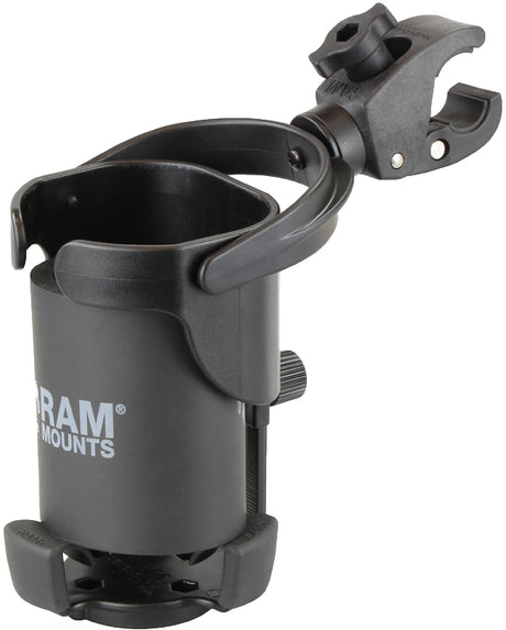 RAM Large Cup Holder with Claw Mount – Universal Marine-Grade Aluminum Mount for Recreational Vehicles
