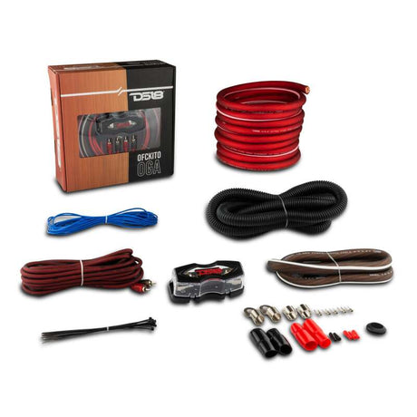 DS18 OFCKIT0 0-Gauge Copper Amplifier Installation Kit for Car Audio Systems