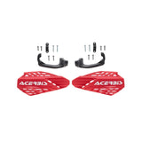 Acerbis Linear Vented Handguard - Red/White for Off-Road Motorcycles and Powersports Vehicles
