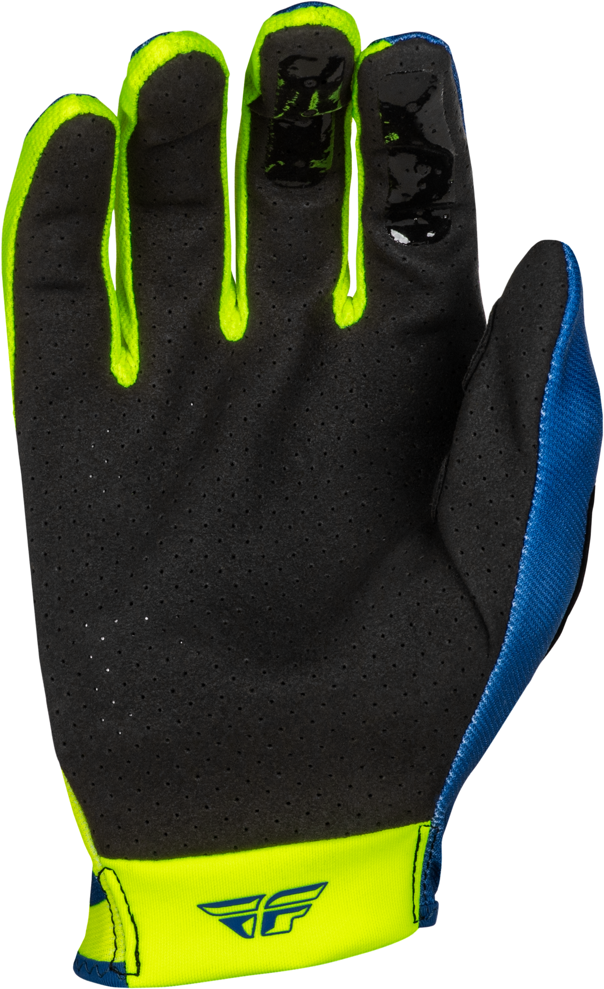 Fly Racing Lite Lancer Gloves Navy/Hi Vis Medium for Motocross and Off-Road Vehicles
