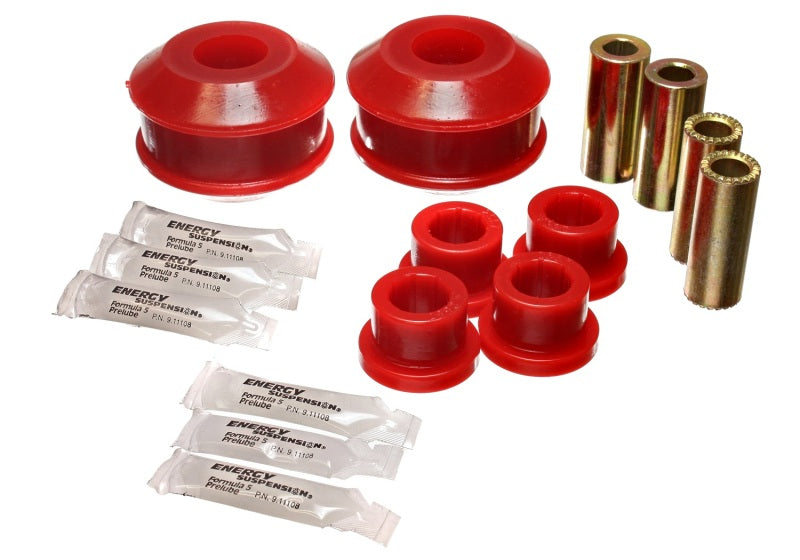 Energy Suspension 03-05 Mitsubishi Lancer EVO 8 Red Front & Rear Control Arm Bushing Set – Performance Polyurethane